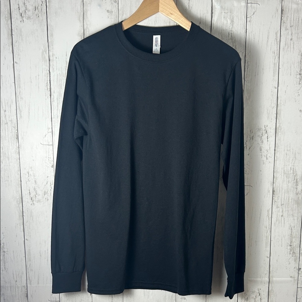 JERZEES Dri-Power Men’s Small Long Sleeve Tees Black & Gray Bundle